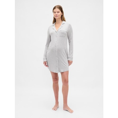 Maternity Modal PJ Shirtdress