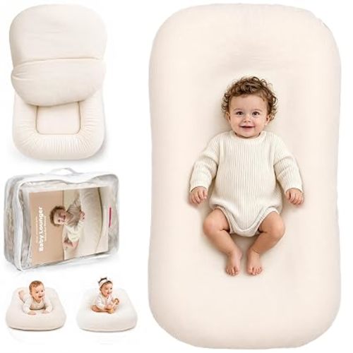 Baby Lounger, Infant Support Cushion for Newborn 0-24 Months