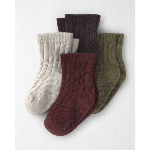 Baby 4-Pack No-Slip Ankle Socks Made with Organic Cotton - Little Planet | Carter's