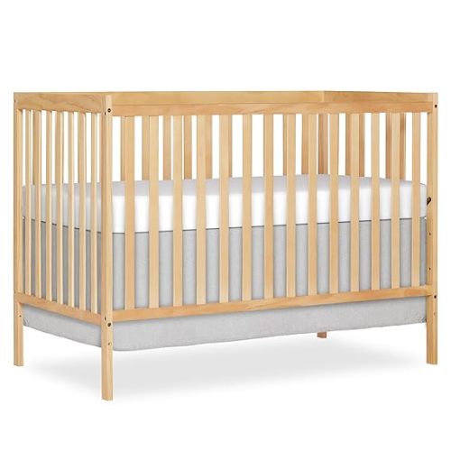 Dream On Me Synergy 5-in-1 Crib, Toddler Bed in Natural | BSA Verified, ASTM & CPSC Tested, 3-Position Mattress Support, Converts to Toddler, Day and Full Size Bed, 50 Lb, Natural