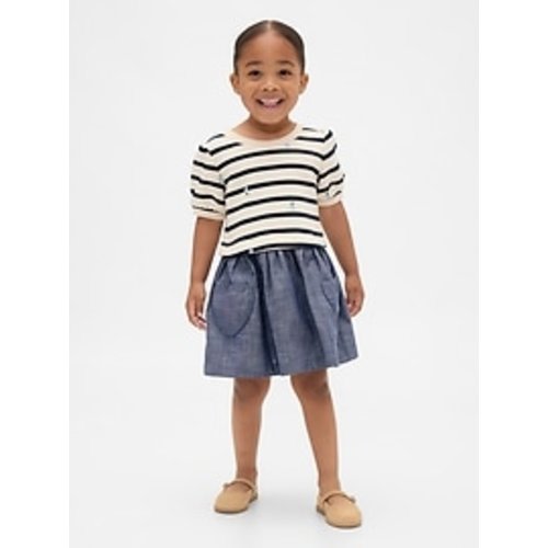 Baby & Toddler VintageSoft Mixed Media Dress | Gap