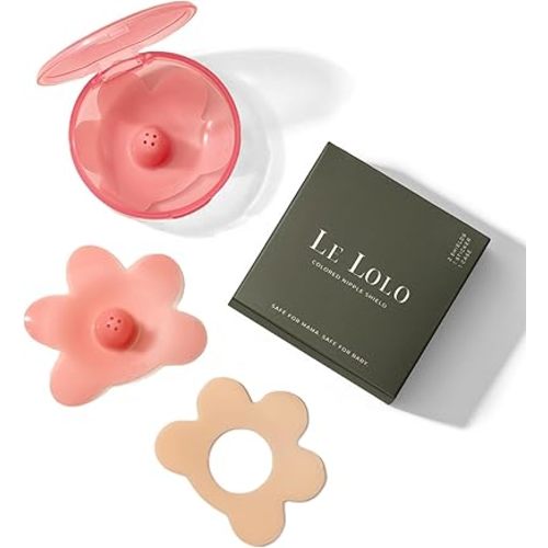 Le Lolo Colored Nipple Shield & Sticker for Breastfeeding | Latch Issues, Tongue Tie, Nipple Pain, Flat or Inverted Nipples