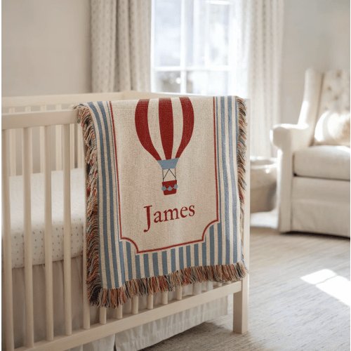 Hot Air Balloon Baby Blanket