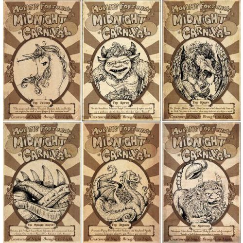 The Last Unicorn – Mommy Fortuna's Midnight Carnival Posters Full Set