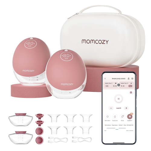 Momcozy M9 Hands Free Dual Portable Electric Breast Pump, Wearable Breastfeeding Pump with App Control & 15 Levels-M9, 24mm - Walmart.ca