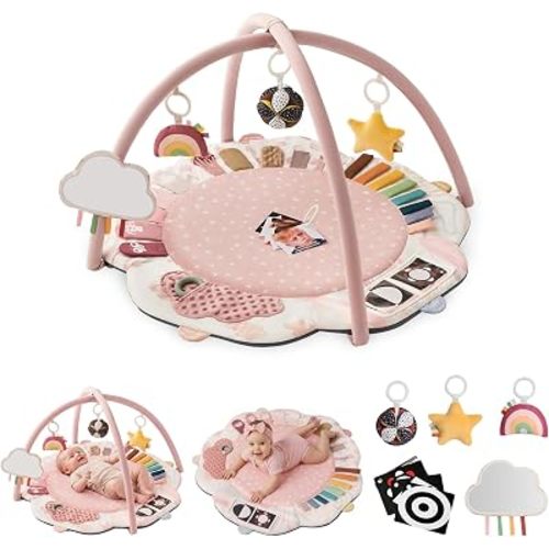 Blissful Diary Baby Play Gym, 5 Development Zones Activity Tummy Time Mat