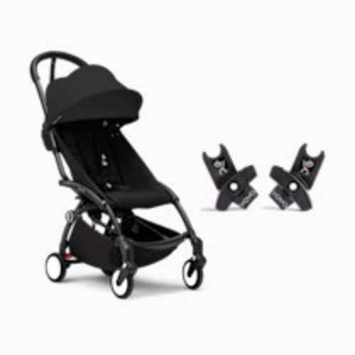Stokke YOYO³ Stroller and Car Seat Adapter Bundle - Black