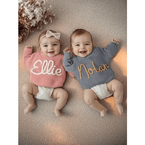 customizable girls casual sweater personalized name chest - Temu Canada