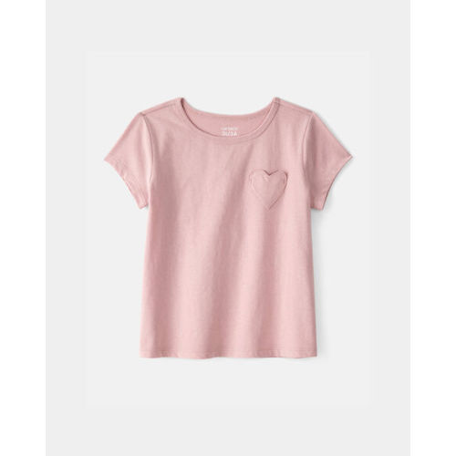 Toddler Girl Heart Pocket Top - Pink | Carter's