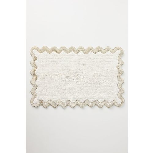 Maeve by Anthropologie Scalloped Cotton Bath Mat