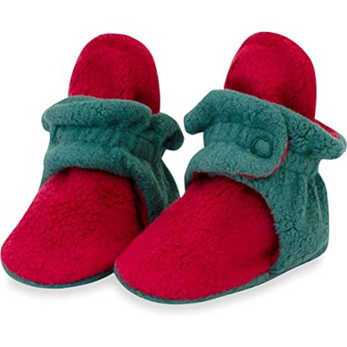 Zutano Unisex Fleece Baby Booties, Two Snap Closure, Newborn to 24 Months