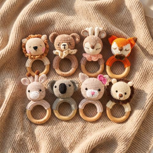 Personalized Animal Baby Rattle with Name, Wooden Newborn Keepsake Gift, Baby Shower Gift, Baptism Gift, Birthday Gift, Baby Party Gift