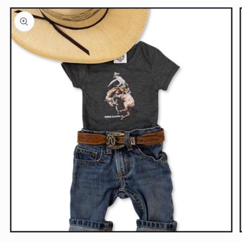 Cowkid Classic Bronc Onesie – Cowkid Clothing Company