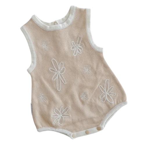 SUMMER BUBBLE ROMPER | GIA (LATTE)