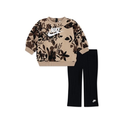 Floral Print Pullover & Flare Leggings