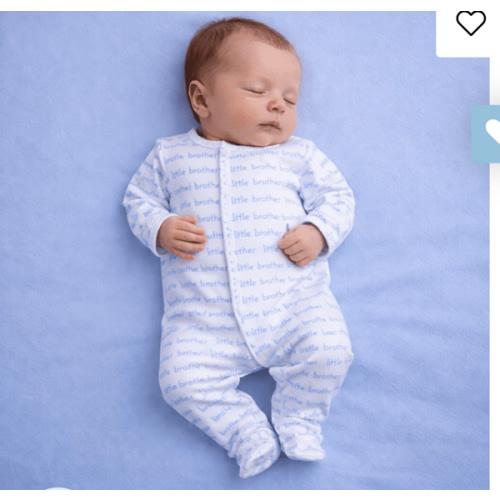 Little Brother Print Footie – Magnolia Baby