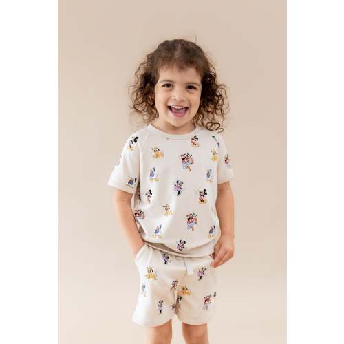Short Sleeve Jogger Set in Mickey Mouse and Friends