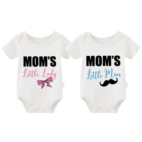 YSCULBUTOL Baby Twins Bodysuit Perfect Together Best Friend Newborn Romper Toddler Unisex Twin Outfit