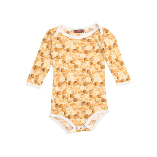 Infants Honeycomb Print Long Sleeve Bodysuit | Kids & Baby | T.J.Maxx