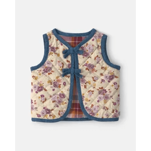 Baby Girl Floral Vest - Cream - OshKosh B'gosh | Carter's