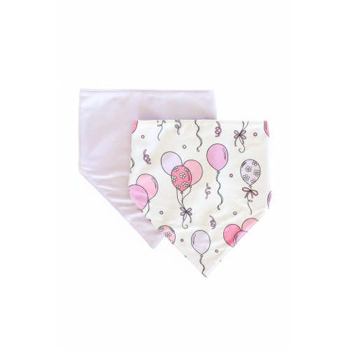 Party Time 2pc Bandana Bibs | Pink