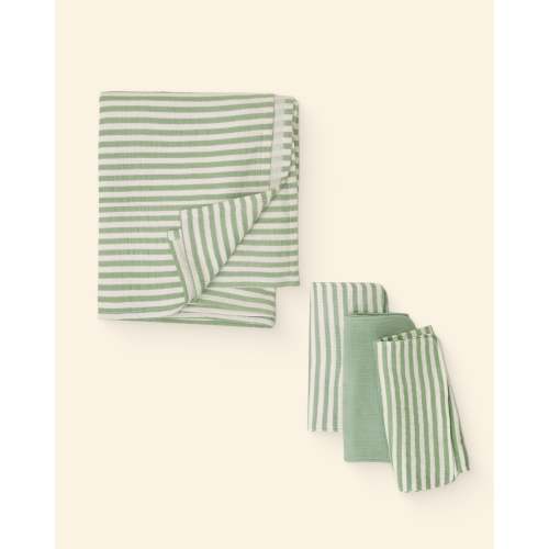 Muslin Set - Sage Stripe