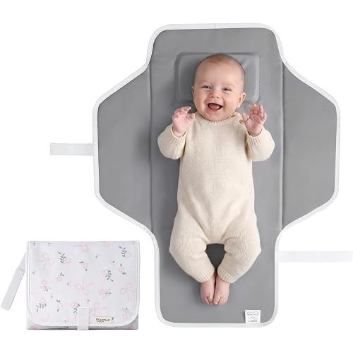 Portable Changing Pad, Foldable Travel Diaper Mat, Waterproof Baby Changer