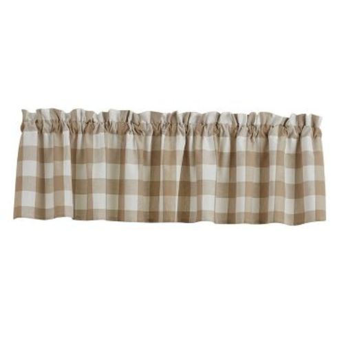 Park Designs Natural Buffalo Check Valance 14"L