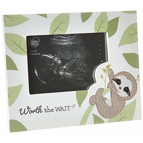 Precious Moments 192427 Worth The Wait Sloth Sonogram Photo Frame, Multicolor