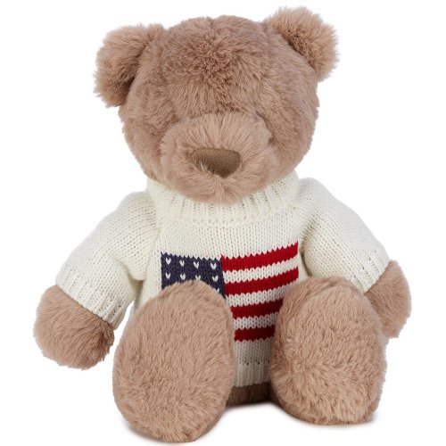 Mud Pie Kids USA Flag Sweater Liberty Plush Bear 12.5#double;