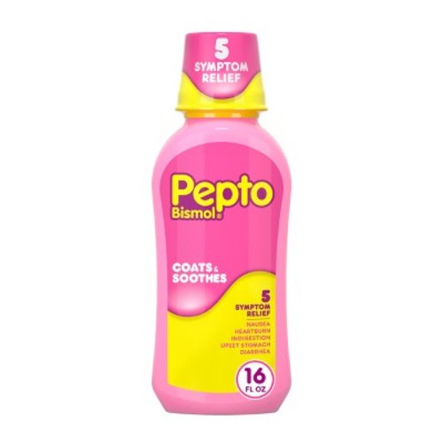 Pepto-Bismol - 5 Symptom Stomach Relief Original Liquid - 16 fl oz
