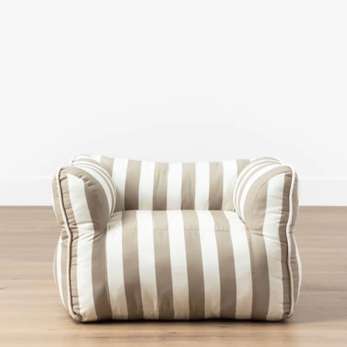Tan Striped Kids Chair