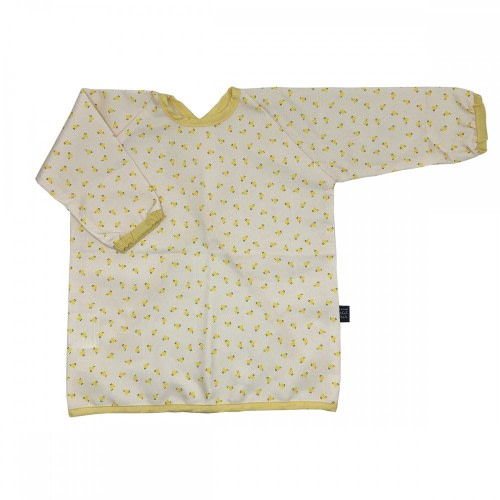Bib with Sleeves Yellow Chickens