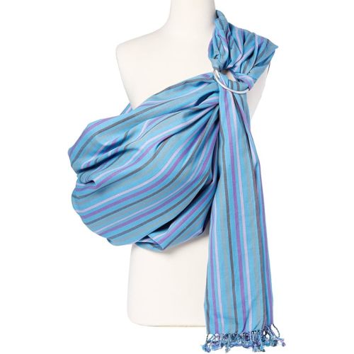 Hip Baby Wrap Ring Sling Carrier for Baby, 8-35 lbs - Ocean