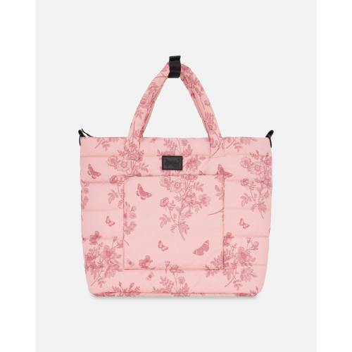 Changing Tote Printed Watercolor Roses