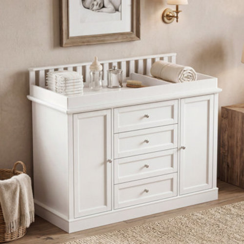 Latitude Run® Modern Changing Table Dresser With Strong Storage & Reviews | Wayfair