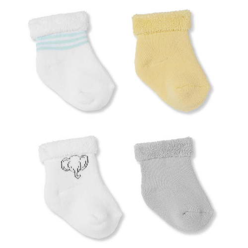 George Infants' 4-Pack Terry Anklet Socks - Walmart.ca
