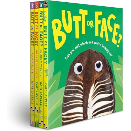 Butt or Face? Books 1-4 Bundle: Hilarious Animal Guessing-Game Books for Kids and Grown-ups!