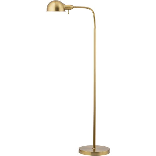 O'Bright Adjustable Floor Lamp with Flexible Gooseneck and Rotatable Shade, E26 Socket, 10-Inch Base - Ideal for Reading, Bedside, Living Room, Brushed Nickel