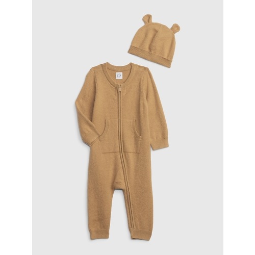 Baby CashSoft Outfit Set in brannan brown, size: 6-12 M