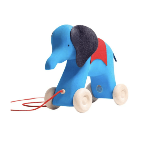Otto the Elephant - Wooden Pull-Toy