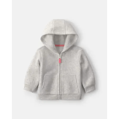 Fleece Zip-Up Hoodie - 3M (Color: Grey)