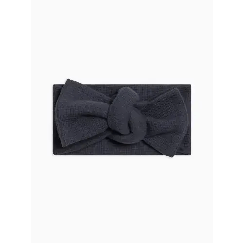 Waffle Bow Wrap - Navy