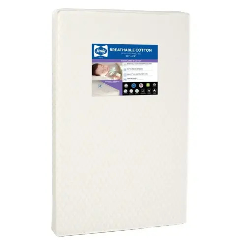 Sealy Breathable Cotton Mini Crib Mattress
