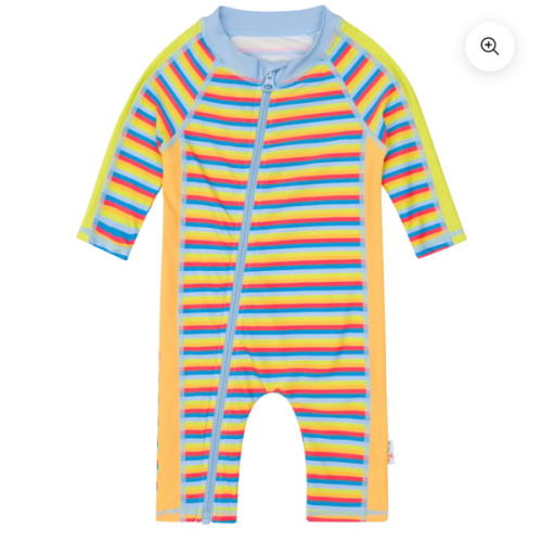 Sunsuit - Long Sleeve Romper Swimsuit | "Sunny Stripe"