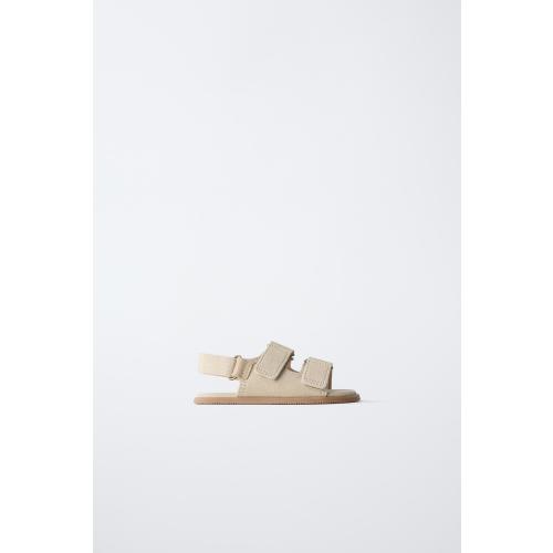 BAREFOOT LEATHER SANDALS - Sandy Brown | ZARA United States
