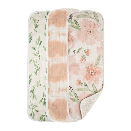 Tractor Assorted 3-Pack Cotton Muslin Burp Cloths, One Size