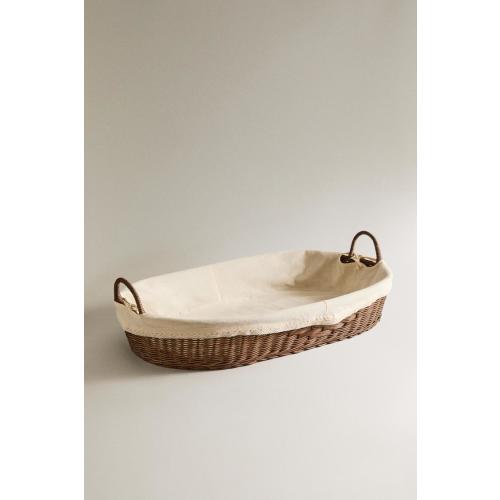 RATTAN CHANGING BASKET