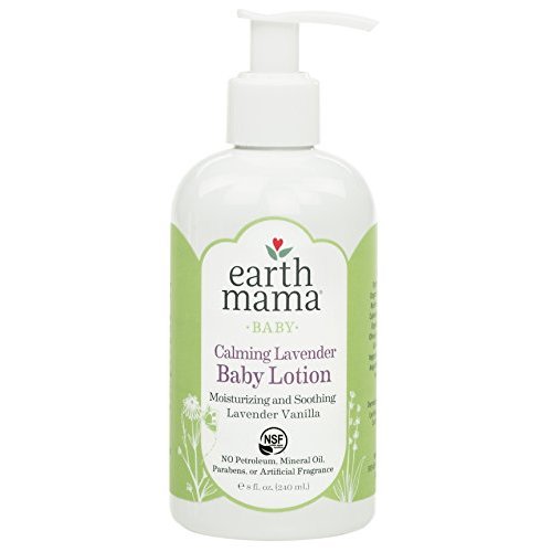Earth Mama Calming Lavender Baby Lotion with Organic Calendula, 8-Fluid Ounce