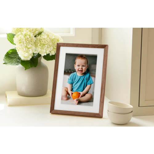 Skylight Frame 2 | Digital Picture Frame (10", Wood - Walnut)
